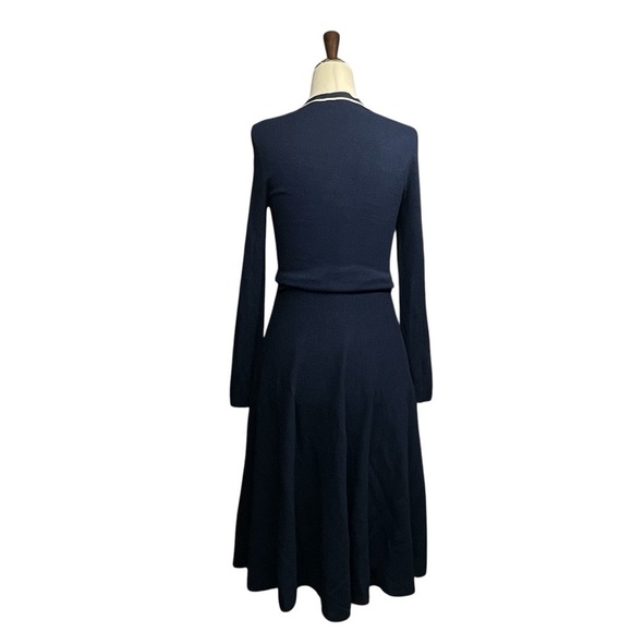 Draper James Nassau Navy Sailer Bow Sweater Dress Size extra small - Picture 7 of 14